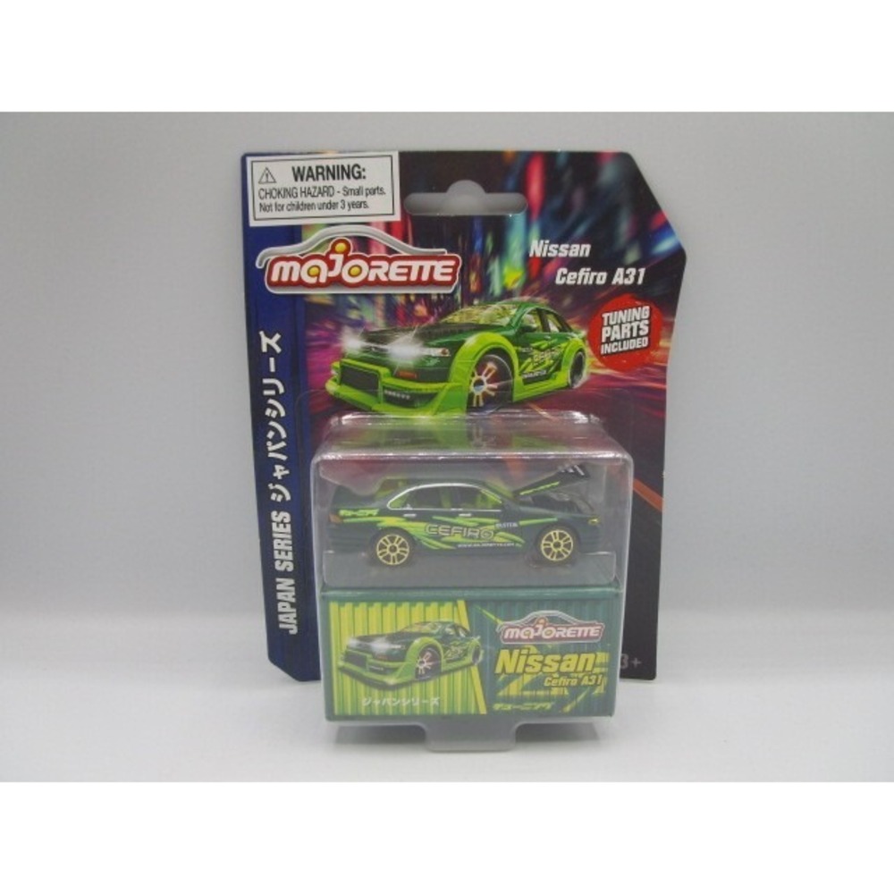 Majorette Japan Series Nissan Cefiro A31 Green With Tuning Parts Diecast Car